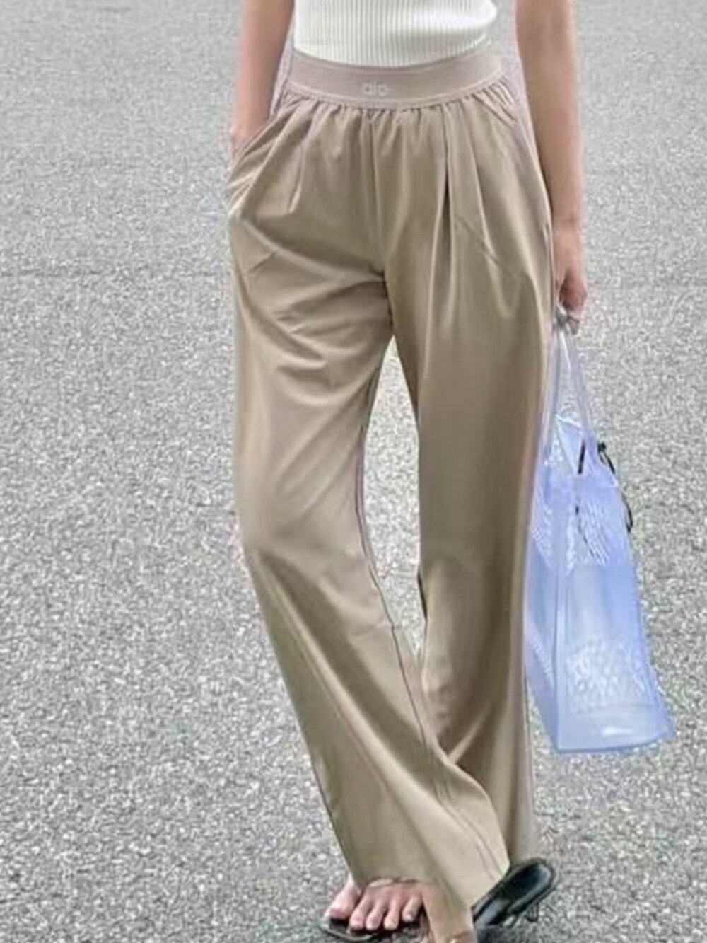 New💟ALO Yoga Suit Up Trouser Gravel Color(Regular)💥High-end fashion sense - Picture 9 of 9